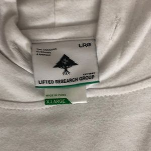 Lrg Shirts - LRG Men’s White Light-weight Hooded T-Shirt Lrg Shirts - LRG Men’s White Light-weight Hooded T-Shirt